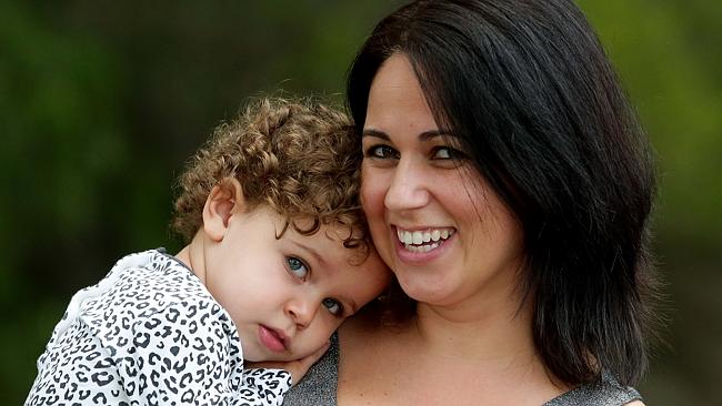 Mum Alison Monseigneur and her daughter Isla at their Illawong home / Picture: Adam Ward